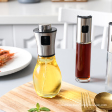 304 Stainless Steel Injection Bottle, Edible Oil Vinegar Spray Pressed Flavouring Bottle, Kitchen Barbecue Oil Control Glass Oil Pot.